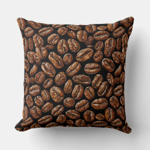 Cojín Decorativo Patrón de granos de café