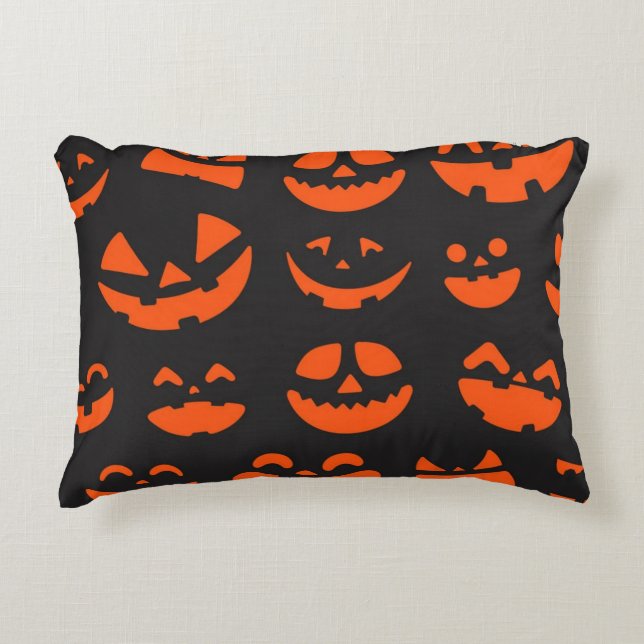 Cojín Decorativo Patrón de Halloween (Anverso)