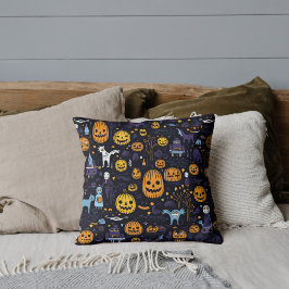 Cojín Decorativo Patrón de Halloween