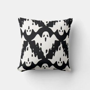 Cojín Decorativo Patrón de Halloween Ghost Spooky Seamless