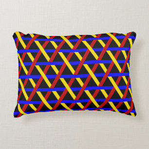 Cojín Decorativo Patrón de Hexagones Retro Geométrico Moderno