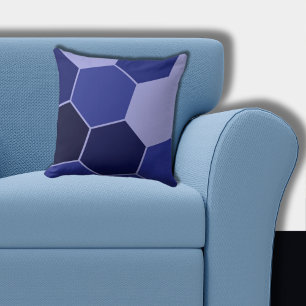 Cojín Decorativo Patrón de hexágono azul regular
