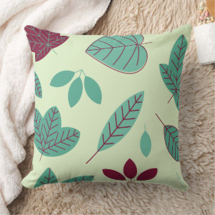 Cojín Decorativo Patrón de hoja botánica moderna