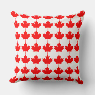 Cojín Decorativo Patrón de hoja de arce roja de Canadá