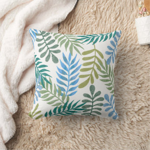 Cojín Decorativo Patrón de hoja de brillo tropical