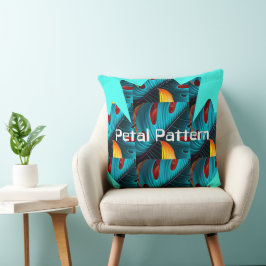 Cojín Decorativo Patrón de hoja de palma verde