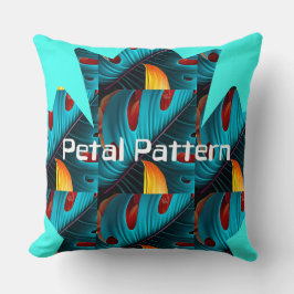 Cojín Decorativo Patrón de hoja de palma verde