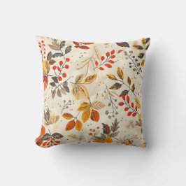 Cojín Decorativo Patrón de hoja estética