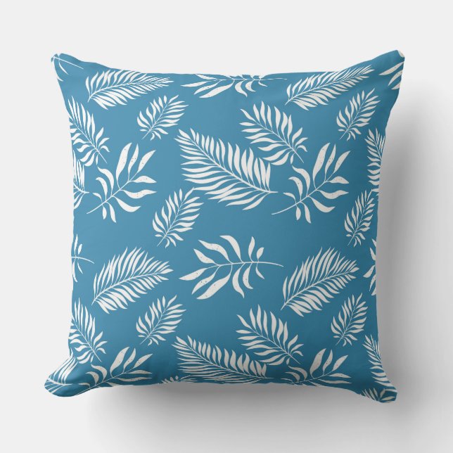 Cojín Decorativo Patrón de hojas 13 (Anverso)