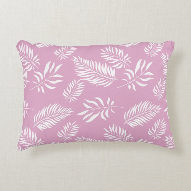 Cojín Decorativo Patrón de hojas 15 (Anverso)