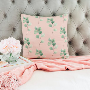 Cojín Decorativo Patrón de hojas acuáticas modernas