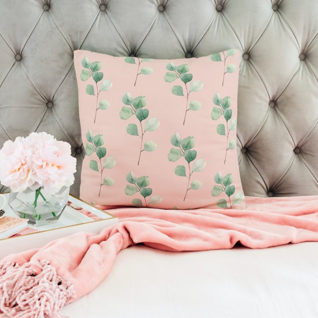 Cojín Decorativo Patrón de hojas acuáticas modernas (Subido por el creador)