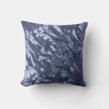 Patrón de hojas azules