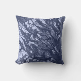 Cojín Decorativo Patrón de hojas azules