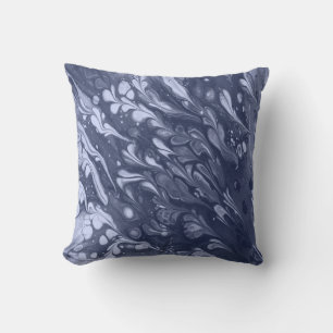 Cojín Decorativo Patrón de hojas azules