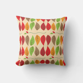 Cojín Decorativo Patrón de hojas de otoño coloridas