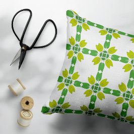 Cojín Decorativo Patrón De Hojas, Patrón De Hojas, Hojas Verdes