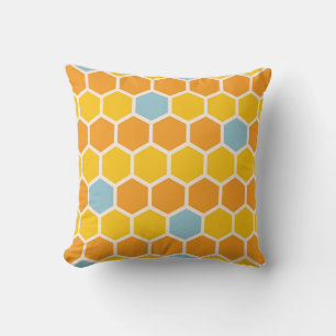 Cojín Decorativo Patrón de Honeycomb geométrico