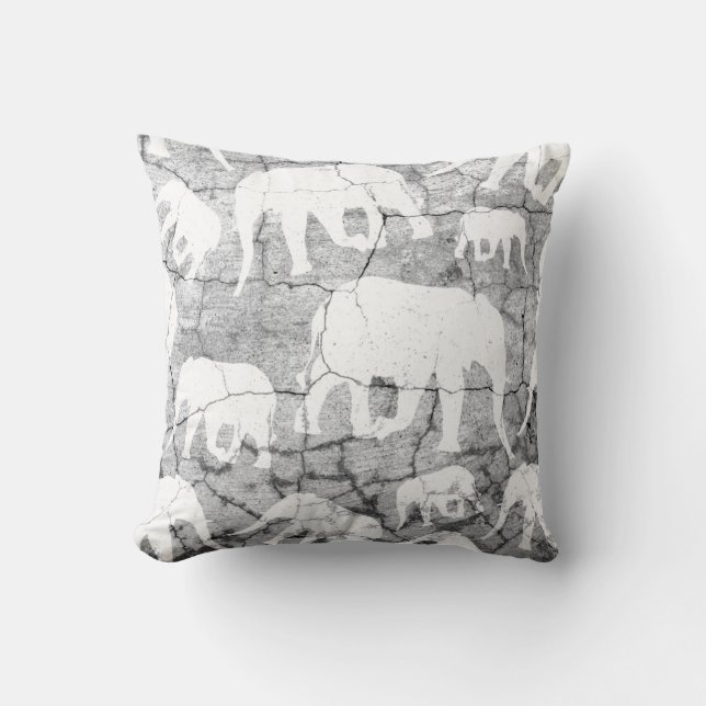 Cojín Decorativo Patrón de hormigón elefante (Anverso)