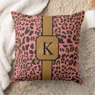 Cojín Decorativo Patrón de impresión de animales leopardo jaguar pe