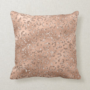 Cojín Decorativo Patrón de impresión de piel de leopardo negro cu