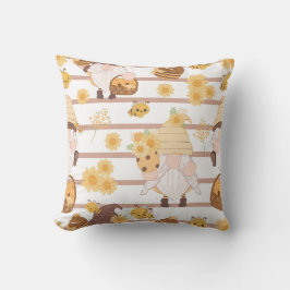 Cojín Decorativo Patrón de ingresos del jardín de miel