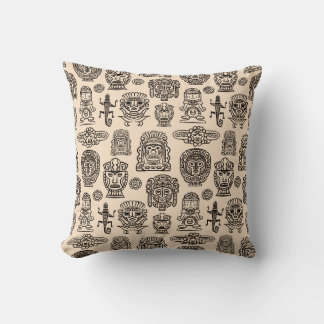 Cojín Decorativo Patrón de inspiración azteca