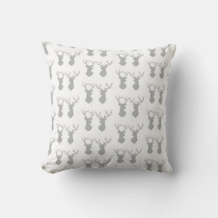 Cojín Decorativo Patrón de la cabeza gris