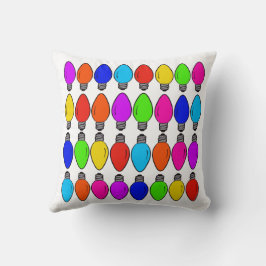 Cojín Decorativo Patrón de lámparas de navidad