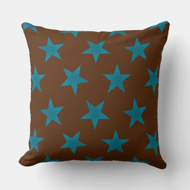 Cojín Decorativo Patrón de las estrellas doradas 16 (Anverso)