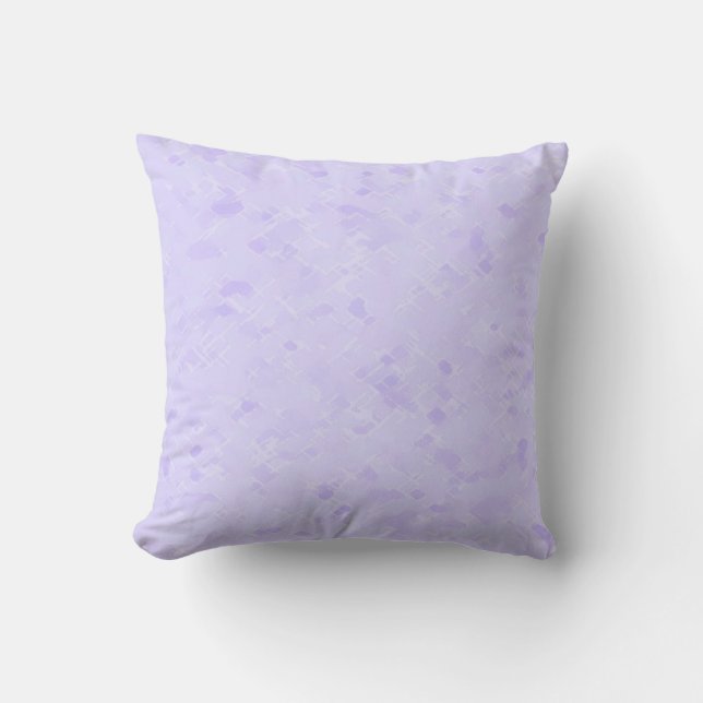 Cojín Decorativo Patrón de lavanda pálida sutil (Anverso)