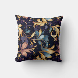 Cojín Decorativo Patrón de Leafy abstracto de lujo