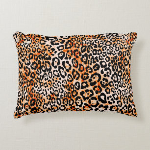 Cojín Decorativo Patrón de leopardo sin foco, prin animal de dibujo