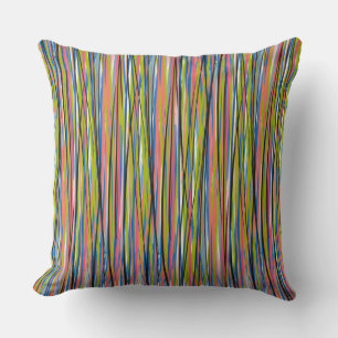 Cojín Decorativo Patrón de línea boho indio abstracto