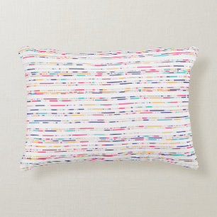 Cojín Decorativo Patrón de línea minimalista colorido – moderno y c