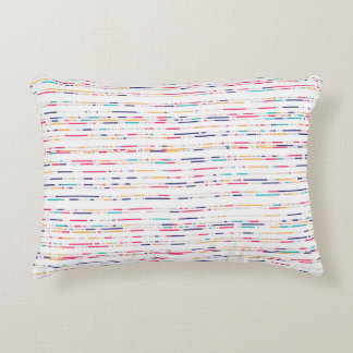 Cojín Decorativo Patrón de línea minimalista colorido – moderno y c