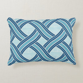 Cojín Decorativo Patrón de líneas azules