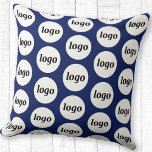 Cojín Decorativo Patrón de logotipo simple Negocio Armada promocion<br><div class="desc">Diseño de logotipo minimalista sencillo para fomentar la lealtad de la marca y promover su pequeña empresa. Reemplace el logotipo por el suyo propio y cambie el color de fondo de la Herramienta de diseño a personalizar. Utilícelos en su negocio, hotel, cafetería, restaurante, oficina o tienda delantera, o vendérselos o...</div>