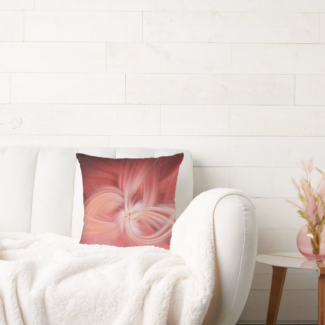 Cojín Decorativo Patrón de luz abstracta rosa elegante de Lotus ele (Sofá)