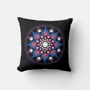 Cojín Decorativo Patrón de Mandala colorido y Guay