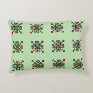 Cojín Decorativo Patrón de Mandala de Navidad
