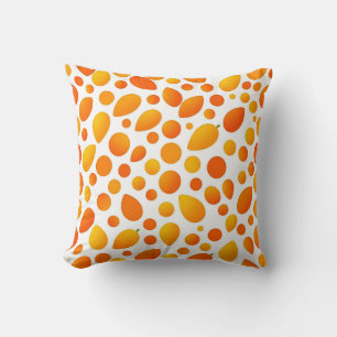 Cojín Decorativo Patrón de Mango Frutas Tropicales Vibrantes