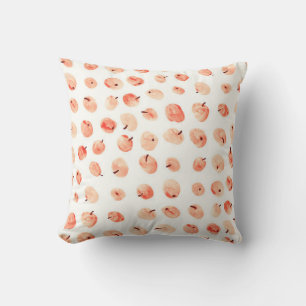 Cojín Decorativo Patrón de manzanas del paraíso rojo