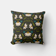 Patrón de margarita blanca