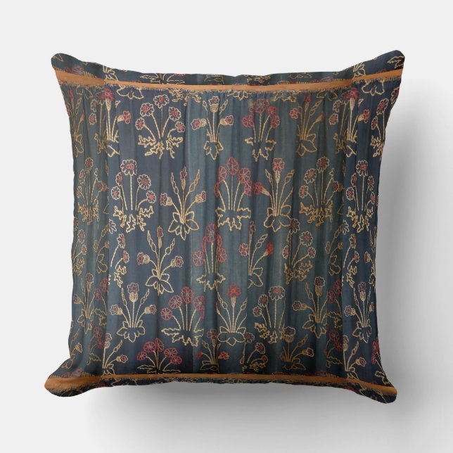 Cojín Decorativo Patrón de margarita floral William Morris (Anverso)