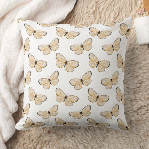 Cojín Decorativo Patrón de mariposas revoloteando caprichosas