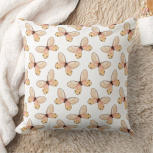 Cojín Decorativo Patrón de mariposas revoloteando caprichosas