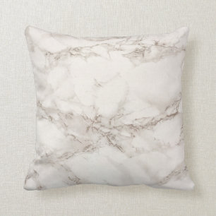 Cojín Decorativo Patrón de mármol blanco suave