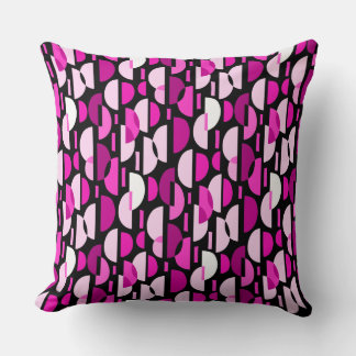 Cojín Decorativo Patrón de media luna 010921 - rosa magenta