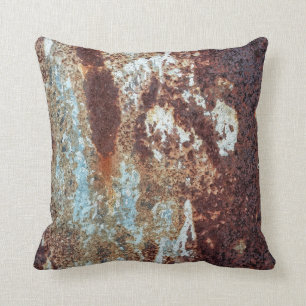 Cojín Decorativo Patrón de metal muy oxidado